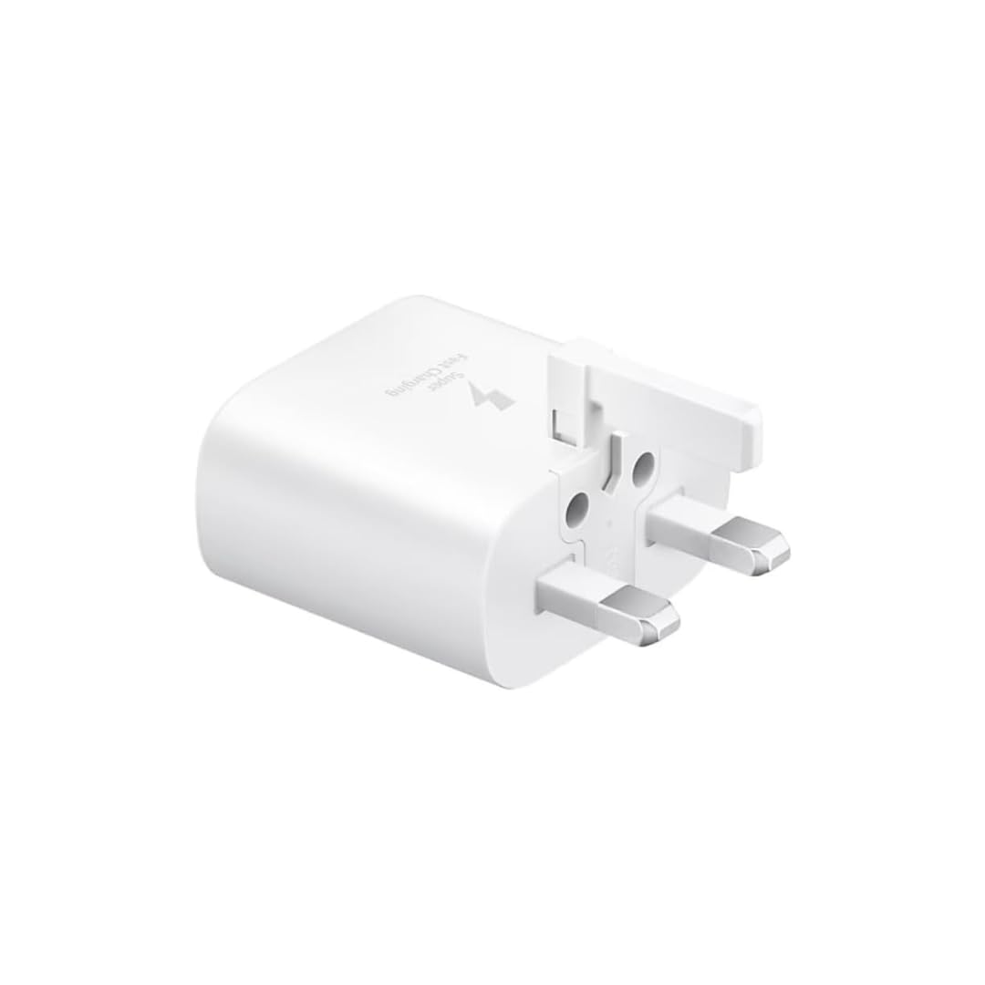 Galaxy Official 25W Super Fast Charging Travel Adapter (without USB-C to C Data Cable), White