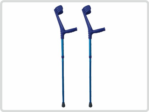 Unterarmgehstützen Gehhilfen Krücken faltbar 1 Paar (links und rechts) Leichtmetall Farbe: Blau *Top-Qualität zum Top-Preis*