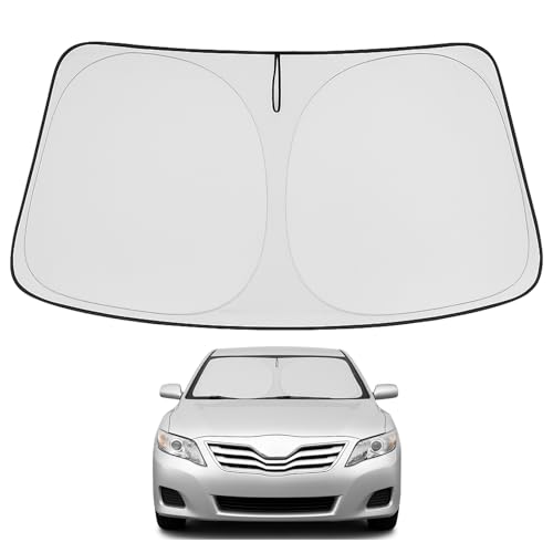 Image of Proadsy 2026 Upgrade Front Windshield Sun Shade Foldable Sunshade Protector Custom Fit 2007-2011 Camry Accessories