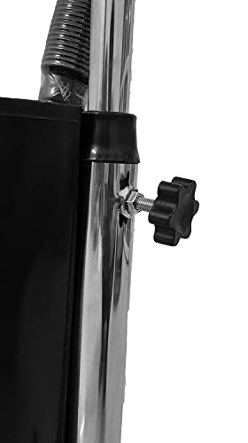 Image of Portable Hair Washing Sink Height Adjustable Shampoo Basin with Drain Hose and Bucket Deep ABS Salon Barber Shampoo Bowl for Home Elderly Care Black(Black 3)