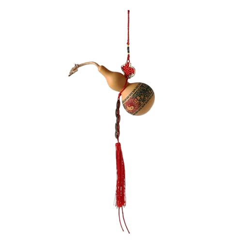 Pendentif gourde en calebasse naturelle séchée d'artisanat d'art