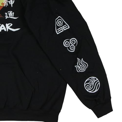 Seven Times Six Avatar The Last Airbender Men's Aang Cosmic Energy Adult Pullover Hoodie Sweatshirt (2X-Large)3