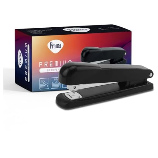 Grampeador, Frama, Metal, 26/6, Para 25 Folhas, Preto, 15,8Cm