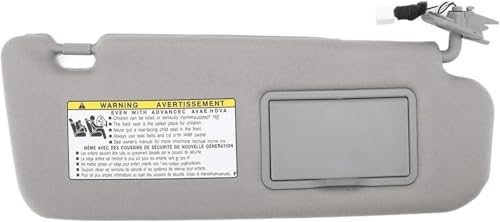 Pare-soleil latéral de voiture avec rétroviseur pour passager avant droit Sonata gris