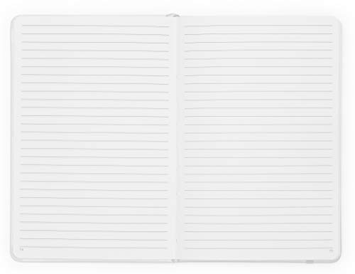 Minimalism Art, Premium Hard Cover Notebook Journal, Classic 5" X 8.3", 122 Numbered Pages, Gusseted Pocket, Ribbon Bookmark, Extra Thick Ink-Proof Paper 120Gsm, San Francisco (Ruled, Pink) #TOP6