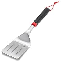 Weber Grillwender (40cm), aus Edelstahl, mit Komfortgriff, spülmaschinenfest für einfache Reinigung, mit Schlaufe zum Aufhängen - Schwarz (6318)