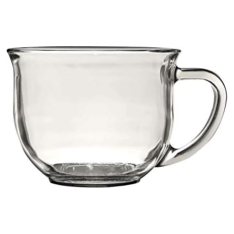 Greenbrier 1 X Large Clear Coffee, Tea or Soup Mug, 16 oz Cover