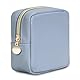 Kleine Kosmetiktasche Schminktasche Klein für Handtasche Mini Make Up Tasche Damen PU Leder Tragbare Makeup Bag mit Reißverschluss, Blau (Patent Angemeldet)