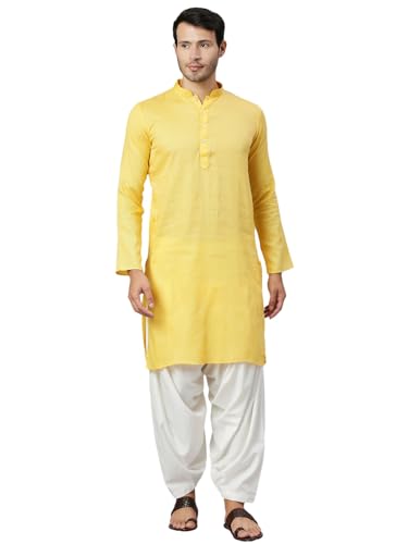 Image of Rajubhai Hargovindas Men Pure Cotton Solid Long Kurta