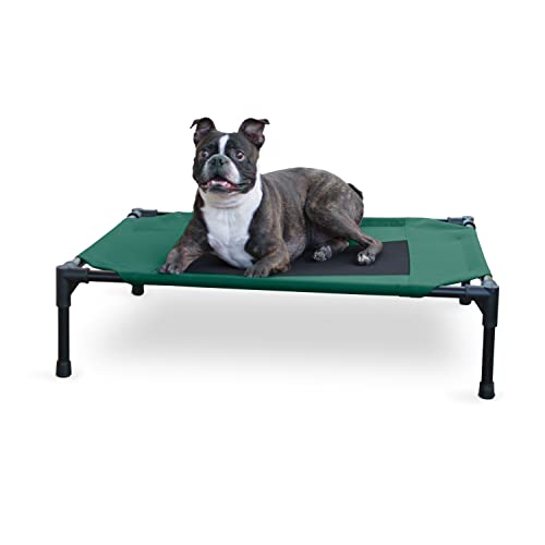 K&H Pet Products Original Pet Cot Elevated Dog Bed Green/Black Me...