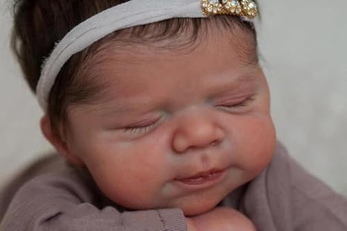 Anano 18 Zoll Reborn Baby Vollsilikon Lebensecht Silikon Puppen Baby Wie Echt, Silikon Puppen Babies Wie Echt, Ganzkörper Silikone Puppeen, Reborn Babies Vollsilikon Neugeborene – Bild 5