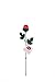 Red Sweetheart Roses Solid Milk Chocolate Bouquet (12 Pcs)