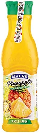 Mala's, Whole Crush 750ml, Pineapple, 1 count