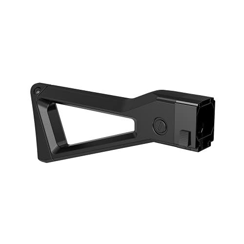 SnowCinda Toy Gun Stock for Nerf N-Strike Elite and Nerf Modulus Attachments, ABS Plastic Shoulder Stock Accessories Compatible with Nerf Blaster (Black)