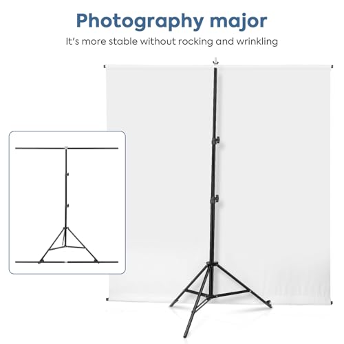 Kit de fondo blanco con soporte ajustable 2x2 m miniatura 2
