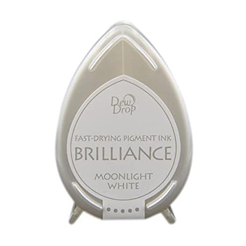 Brilliance Dew Drop Pigment Ink Pad-Moonlight White