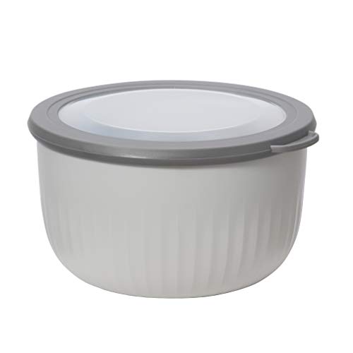 Oggi Prep, Store & Serve Plastic Bowl w/See-Thru Lid- Dishwasher, Microwave &...