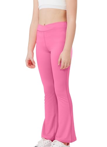 DANI CHINS Girls Athletic Bootcut Leggings Quick Dry Flared Compression Yoga Pants