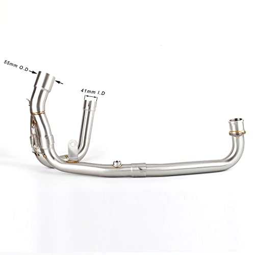 Escape decat pipe de acero inoxidable para Ducati Hypermotard 796 acabado premium 2