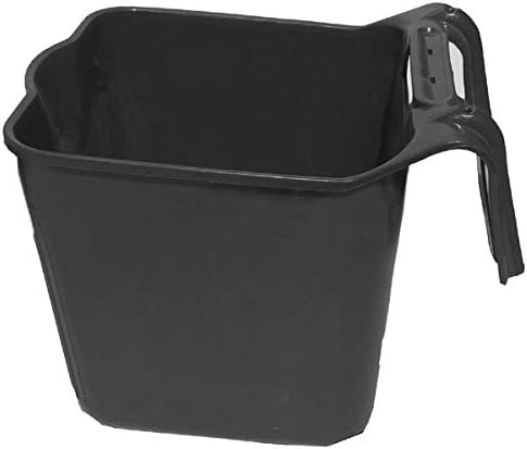 14 qt. Square Fence Hook Bucket, Black