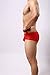Men's Sexy Lace Boxer Briefs Sissy See-Through Underwear Thong Panties Low Rise Breathable Transparent Soft Underpants (Red,XX-Large)