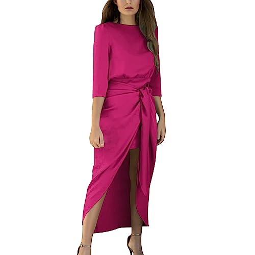 Robe grande taille fluide anti-frottement avec poches pratiques