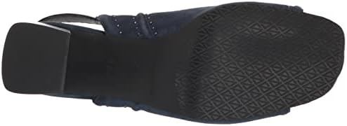 Donald Pliner Women's Heeled Sandal, Navy Suede Studs, 7 | Image 3