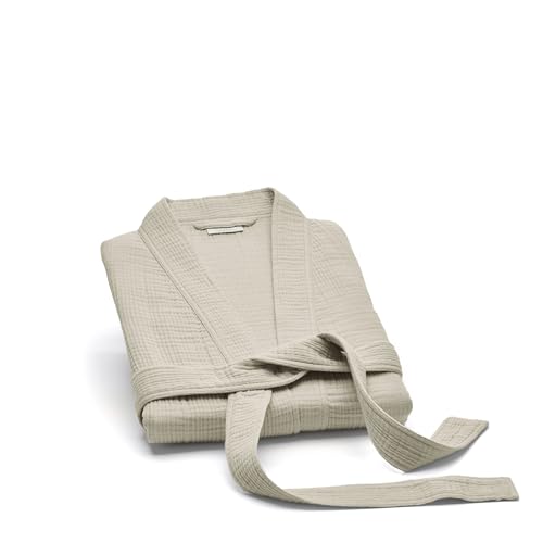 Image of BOLL & BRANCH Dream Robe - 100% Organic Cotton - Ultra Soft, Lightweight, Breathable, and Pre Shrunk - Unisex