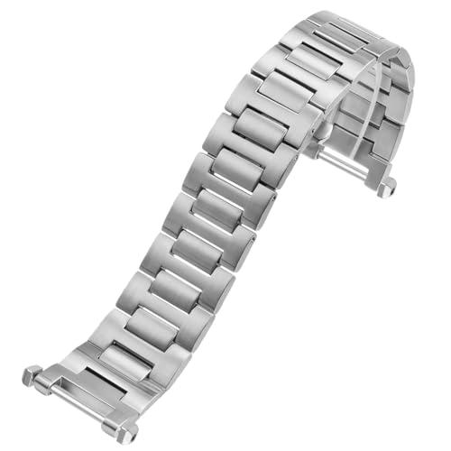 hengfento2 Watch Band Seatimer Replacement For Cartie Pasha 42Mm W31077U2 3025 2790 Bracele 22mm (Silver)
