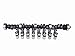 COMP Cams CL31-336-4 Magnum 260/260 Solid Flat Cam and Lifter Kit for Ford 221-302