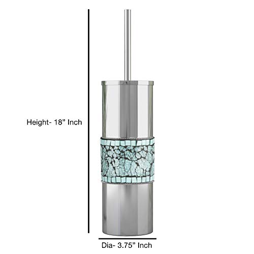 Nu Steel Iceberg Aqua Mosaic Bath Set (Set Of 9) #TOP1