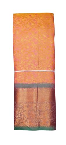 Image of VFCollections Women's Kanchipuram Silk Pure Pattu Sarees With Blouse