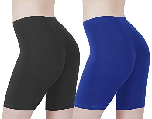 Image of Buy That Trendz Cotton Lycra Tight Fit Stretchable Cycling Shorts Womens | Shorties for Active wear /Exercise /Workout /Yoga /Gym /Cycle /Running Red Grey Combo Pack of 2