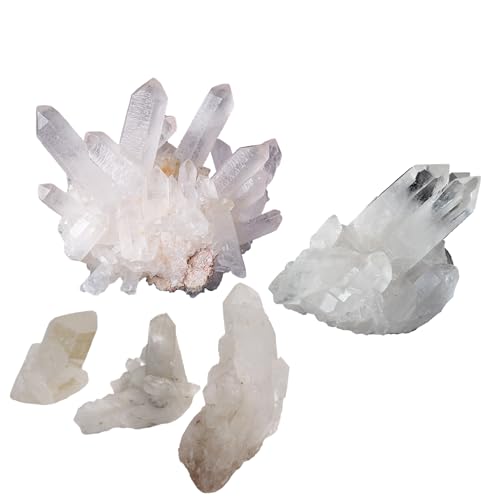 Sugarello 水晶 天然 本物 原石 クラスター 白結晶 クリスタル 石英 採れたて 無加工 の原石です。 ヒーリング ストーンパワー 浄化 風水 幸運 約6～9cm 100～140g (天然白水晶)