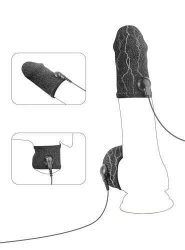 Image of Electric Shock Bondage Training Masturbation Penis Ring Winding Exercise Endurance Trainer Electric Shock Cock Ring Male Bondage Penis Ring