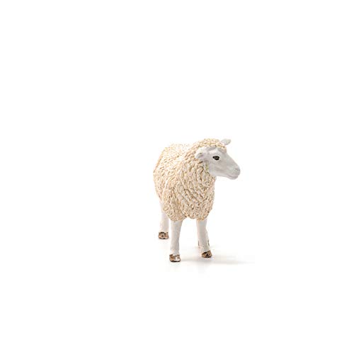 SCHLEICH Farm World | Schaf 13882 Bauernhof Spielfigur | detailgetreue Tierfiguren | tolles Geschenk für Jungen und Mädchen | Bauernhof Spielzeug ab 3 Jahre | 9 x 4 x 6 cm