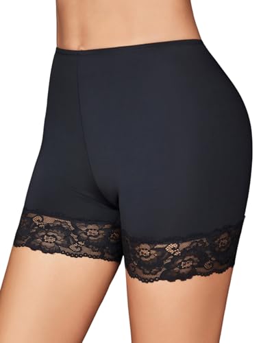 Image of Avidlove Women's Under Shorts for Dresses Seamless Anti Chafe Underwear Smooth Boyshorts Lace Slip Shorts for Women