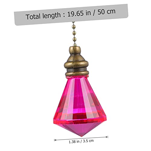 Image of Ceiling Fan Pendant Crystal Car Hanging Lamp Hanging Ornament Lamp Decoration Crystal Prism Decorative Pendant Ball Prism Suncatcher Prism