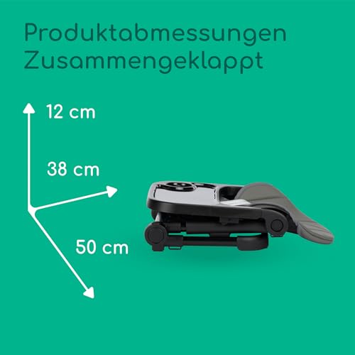 Bebeconfort Moly, Sitzerhöhung Stuhl Kind, 6 Mon–3 Jahre, 9–15 kg, leichter tragbarer Hochstuhl, kompakt zusammenklappbar, 3 einstellbare Höhen, Kindersitzerhöhung mit 3 Tablettpositionen, Tinted Grey