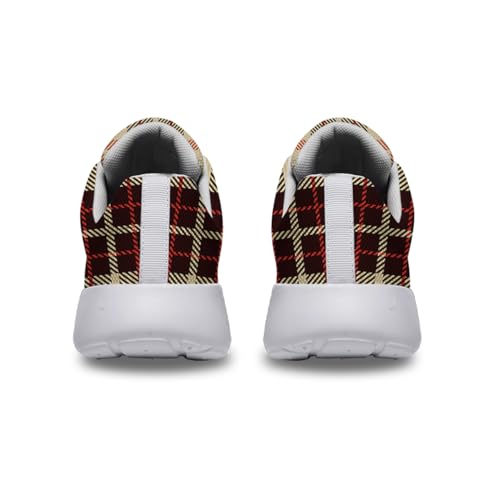 Sonzj-II Plaid Shoes for Women Fashion Ultra Lightweight Running Sneakers Men Buffalo Plaid Sneakers4