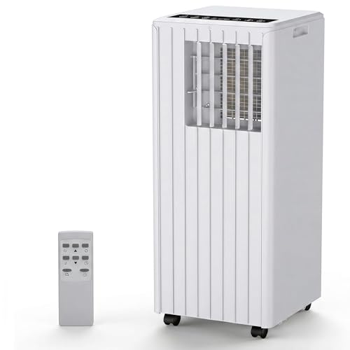 Mobile Klimaanlage 9000 BTU, 3- in- 1 leise Mobiles Klimagerät mit Ferbedienung, Klimagerät mit Timer, ideal für Wohnzimmer, Schlafzimmer, Büro