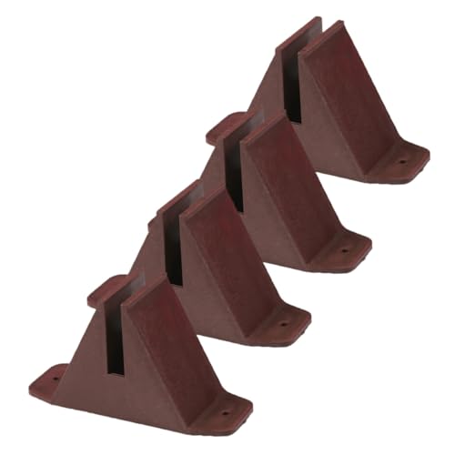 CANIGHT 4piezas Base De Plástico para Soporte De Valla De Jardín Estabilidad y Durabilidad para Cercas De Patio Fácil Instalación