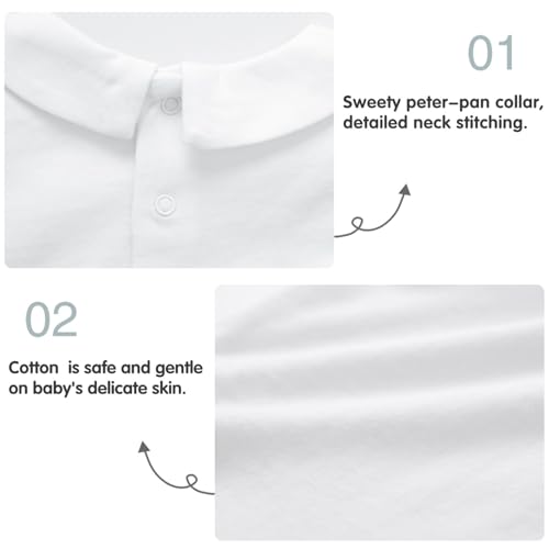 pureborn Baby Boys Girls Bodysuit Super Soft Cotton Romper 0-24 Months3