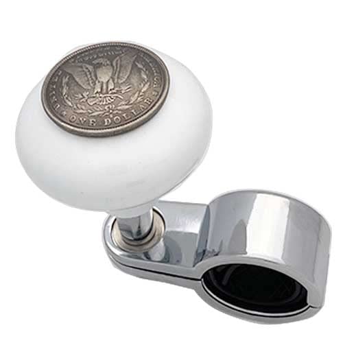 Buy TRICKTOPPERS Pearl White Heavy Duty Steering Wheel Spinner Suicide