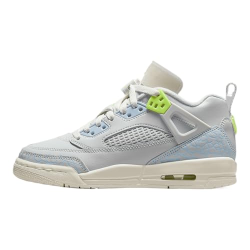 Jordan Spizike Low Big Kids' Shoes (IB4465-025, Photon Dust/Sail/Coconut Milk/Volt)