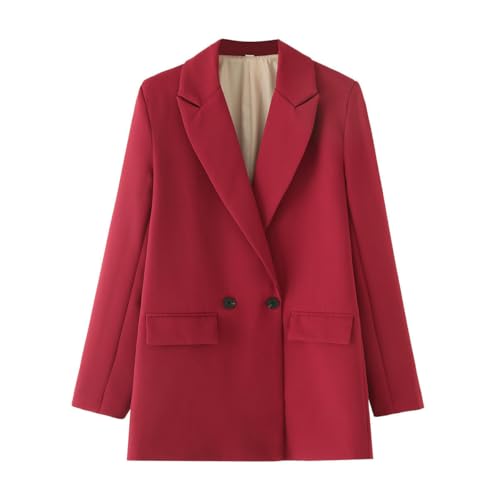 Blazer pour femme automne gris clair veste légère style américain confortable - 6