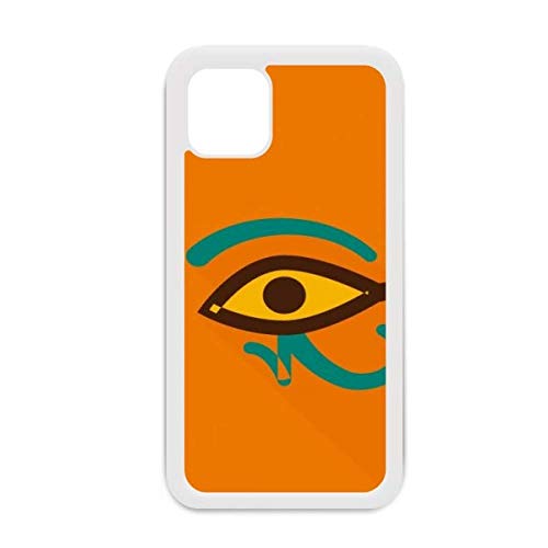 Coque blanche iPhone 12 Pro Max motif œil abstrait protection antichoc design