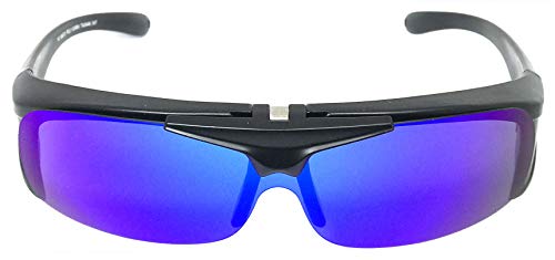 VeryHobby® Polarized FLIP UP FIT OVER Mirror Lens Sunglasses Cover Rx Glasses Side Shield3