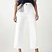 Pbawab Womens Palazzo Pants Summer Fashion High Waisted Wide Leg Trousers Casual Work Office Button Pants with Pockets White