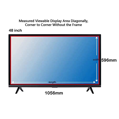 Protecteur d'écran OLED 48-55 pouces mat anti lumière bleue pour TV LCD LED 4K